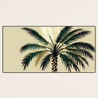 Palmacious, Palm Tree, Coconut Tree Middle East, Desert Plants Nature Illustration, Beachy Tropical Botanical Painting Desk Mat Gallery Image 3