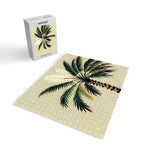 Palmacious, Palm Tree, Coconut Tree Middle East, Desert Plants Nature Illustration, Beachy Tropical Botanical Painting Jigsaw Puzzle Gallery Image 2
