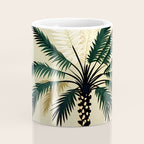 Palmacious, Palm Tree, Coconut Tree Middle East, Desert Plants Nature Illustration, Beachy Tropical Botanical Painting Coffee Mug Gallery Image 4
