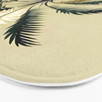 Palmacious, Palm Tree, Coconut Tree Middle East, Desert Plants Nature Illustration, Beachy Tropical Botanical Painting Bath Mat Gallery Image 3