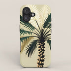 Palmacious, Palm Tree, Coconut Tree Middle East, Desert Plants Nature Illustration, Beachy Tropical Botanical Painting iPhone Case Gallery Image 1