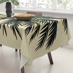 Palmacious, Palm Tree, Coconut Tree Middle East, Desert Plants Nature Illustration, Beachy Tropical Botanical Painting Tablecloth Gallery Image 3