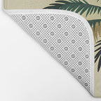 Palmacious, Palm Tree, Coconut Tree Middle East, Desert Plants Nature Illustration, Beachy Tropical Botanical Painting Bath Mat Gallery Image 2