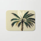 Palmacious, Palm Tree, Coconut Tree Middle East, Desert Plants Nature Illustration, Beachy Tropical Botanical Painting Bath Mat Gallery Image 1