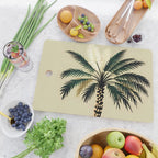 Palmacious, Palm Tree, Coconut Tree Middle East, Desert Plants Nature Illustration, Beachy Tropical Botanical Painting Cutting Board Gallery Image 2