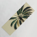 Palmacious, Palm Tree, Coconut Tree Middle East, Desert Plants Nature Illustration, Beachy Tropical Botanical Painting Yoga Mat Gallery Image 1
