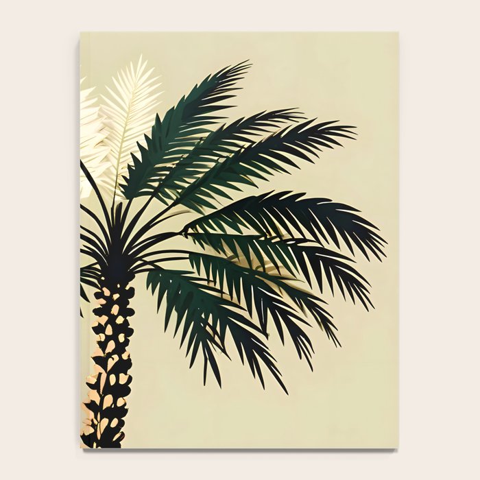 Palmacious, Palm Tree, Coconut Tree Middle East, Desert Plants Nature Illustration, Beachy Tropical Botanical Painting Notebook Gallery Image 4
