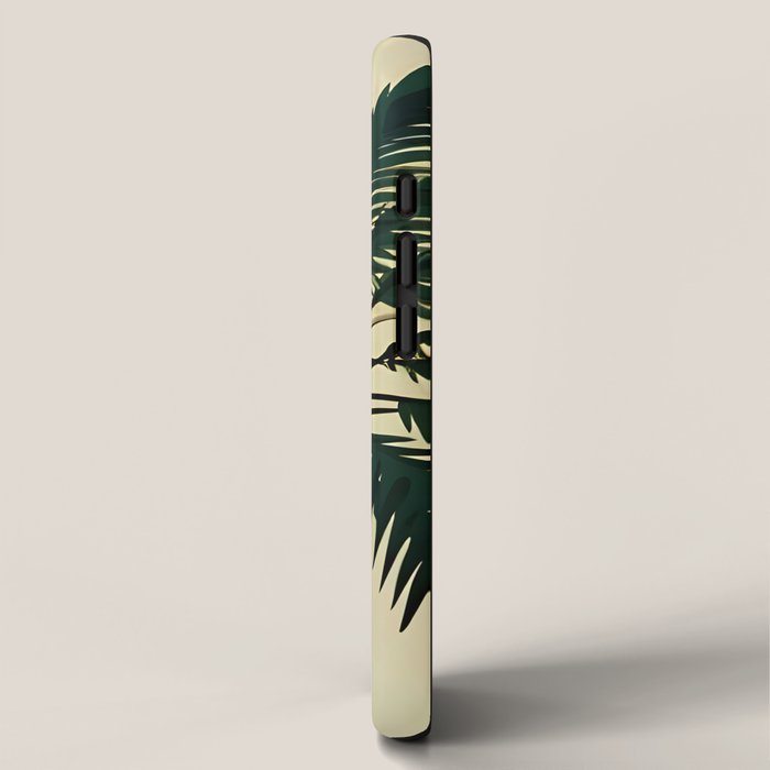 Palmacious, Palm Tree, Coconut Tree Middle East, Desert Plants Nature Illustration, Beachy Tropical Botanical Painting iPhone Case Gallery Image 2