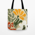 Mid-Century Bloomscape Tote Bag Gallery Image 1