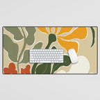 Mid-Century Bloomscape Desk Mat Gallery Image 1