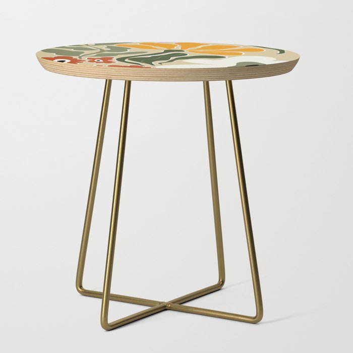 Mid-Century Bloomscape Side Table Gallery Image 1
