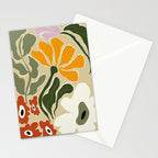 Mid-Century Bloomscape Stationery Card Gallery Image 2