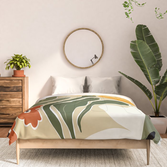 Mid-Century Bloomscape Comforter Gallery Image 3
