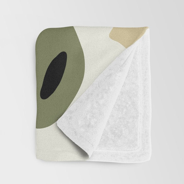 Mid-Century Bloomscape Throw Blanket Gallery Image 3