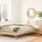Mid-Century Bloomscape Duvet Cover Gallery Image 2