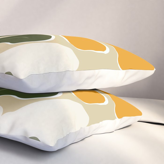 Mid-Century Bloomscape Pillow Sham Gallery Image 3