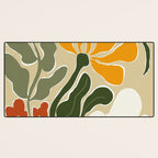 Mid-Century Bloomscape Desk Mat Gallery Image 3