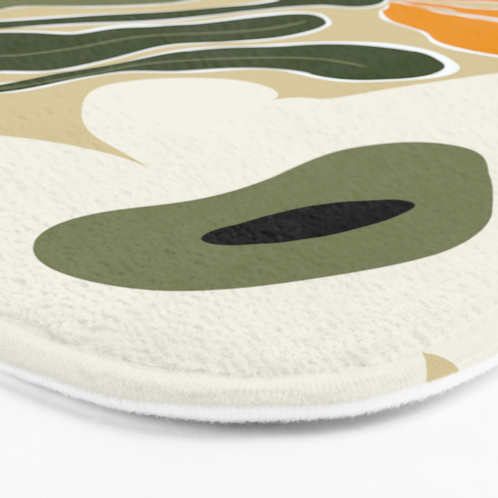 Mid-Century Bloomscape Bath Mat Gallery Image 3