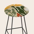 Mid-Century Bloomscape Stool Gallery Image 2
