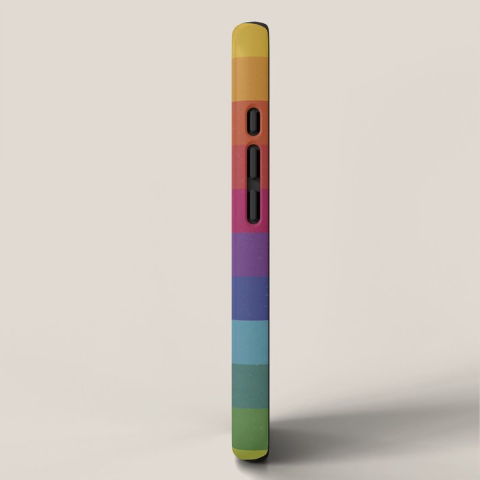The Color Wheel / Rainbow Stripes iPhone Case Gallery Image 2