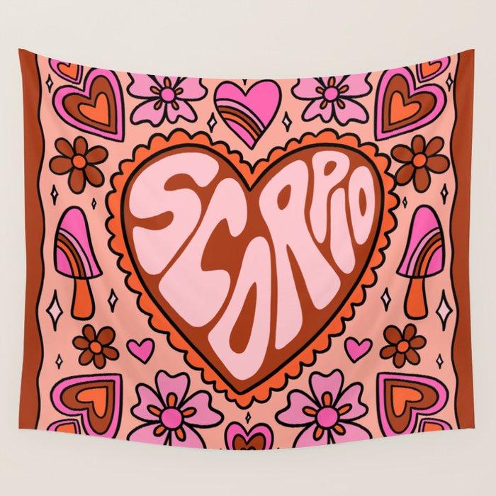 Scorpio Heart Wall Tapestry Gallery Image 4