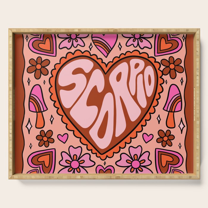 Scorpio Heart Serving Tray Gallery Image 1