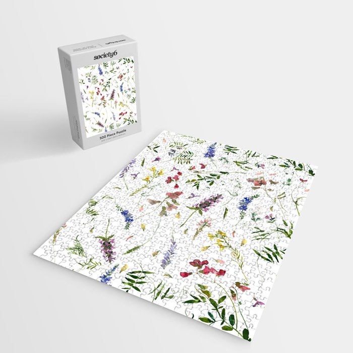 Scandinavian Midsummer Wildflowers Meadow  Jigsaw Puzzle Gallery Image 2