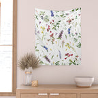 Scandinavian Midsummer Wildflowers Meadow  Wall Tapestry Gallery Image 2