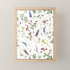 Scandinavian Midsummer Wildflowers Meadow  Mini Art Print Gallery Image 1