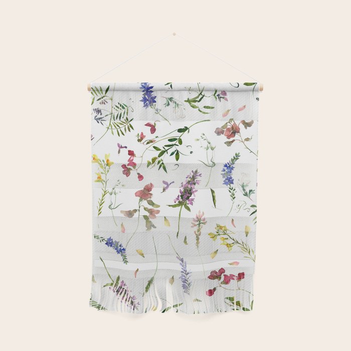 Scandinavian Midsummer Wildflowers Meadow  Wall Hanging Gallery Image 1