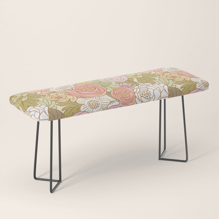 Boho Blooms | Light Pastel Bench Gallery Image 1