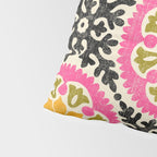 Folk Art Mandala - vintage pink, gold, and avocado green Pillow Sham Gallery Image 4