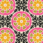 Folk Art Mandala - vintage pink, gold, and avocado green Coffee Mug Gallery Image 2
