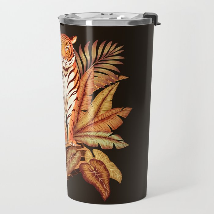 Autumn Jungle Tiger Travel Mug Gallery Image 2
