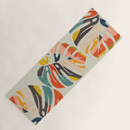 shape leaf modern mid century Yoga Mat Gallery Image 1