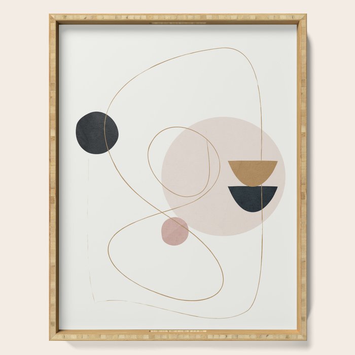Abstract Minimal Art 31 Serving Tray Gallery Image 1