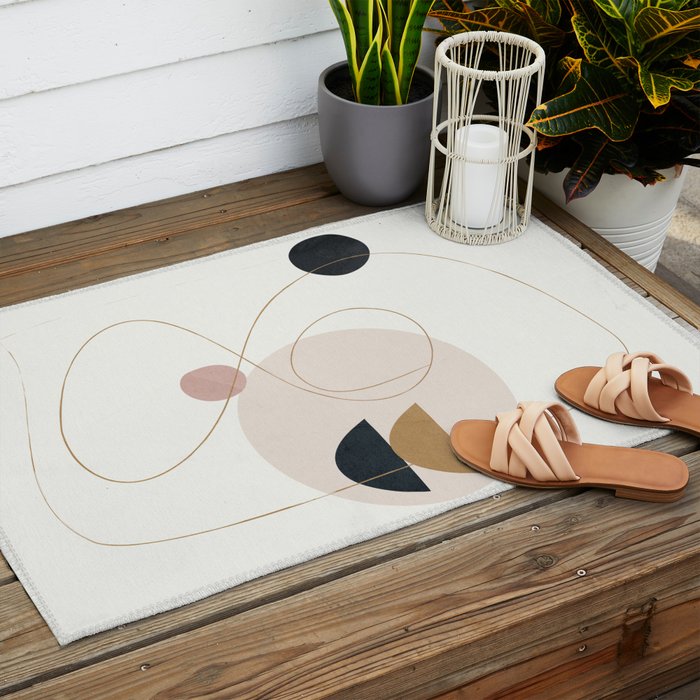 Abstract Minimal Art 31 Outdoor Rug Gallery Image 2