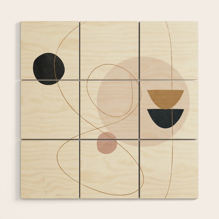 Abstract Minimal Art 31 Wood Wall Art Gallery Image 1