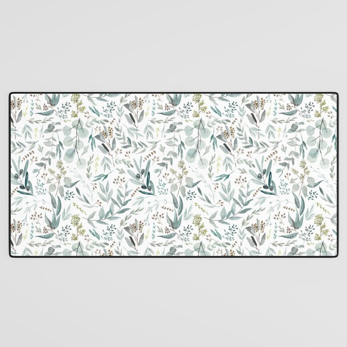 Little Eucalyptus Botanical Pattern Desk Mat Gallery Image 3