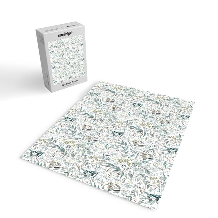 Little Eucalyptus Botanical Pattern Jigsaw Puzzle Gallery Image 2