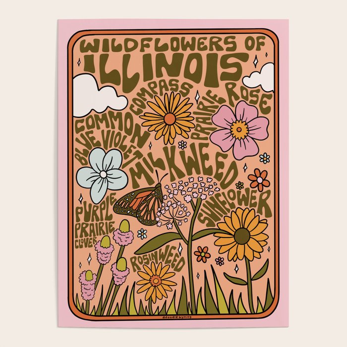 Illinois Wildflowers Poster Gallery Image 4