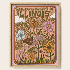 Illinois Wildflowers Serving Tray Gallery Image 1