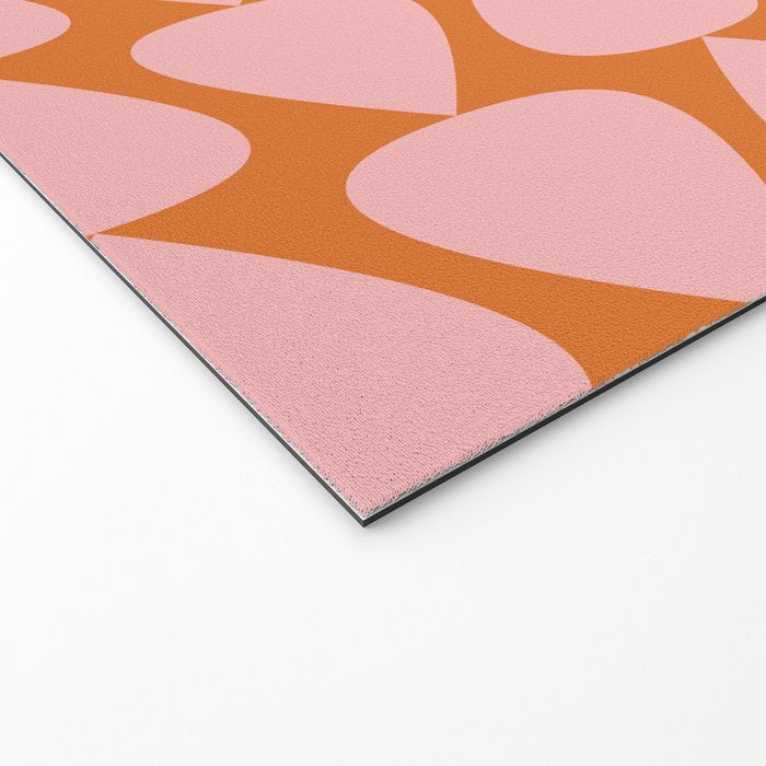 Plectrum Pattern in Pink and Orange Welcome Mat Gallery Image 2