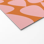 Plectrum Pattern in Pink and Orange Welcome Mat Gallery Image 2