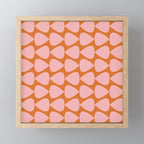 Plectrum Pattern in Pink and Orange Mini Art Print Gallery Image 1