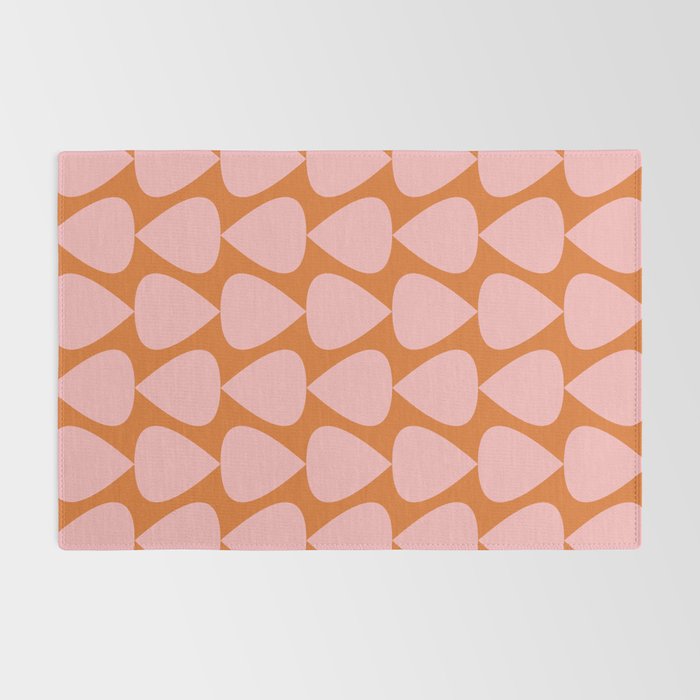 Plectrum Pattern in Pink and Orange Rug Gallery Image 2