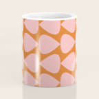 Plectrum Pattern in Pink and Orange Coffee Mug Gallery Image 4