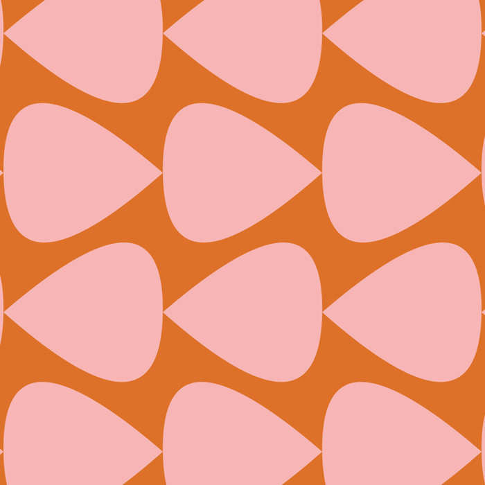 Plectrum Pattern in Pink and Orange Coffee Mug Gallery Image 2