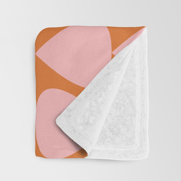 Plectrum Pattern in Pink and Orange Throw Blanket Gallery Image 3