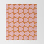 Plectrum Pattern in Pink and Orange Throw Blanket Gallery Image 2
